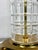 Large Signed Dresden Hand Cut Block Crystal and Brass Table Lamp 31 Inch Hollywood Regency For Sale - Image 12 of 14