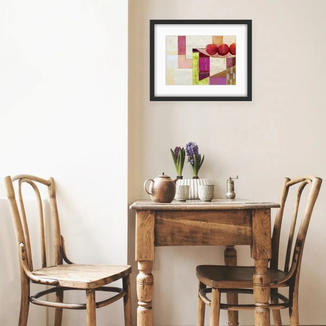 Katarzyna Zwolinska, Fruits in a Bowl, Mixed Media Painting, 2005 For Sale - Image 4 of 8