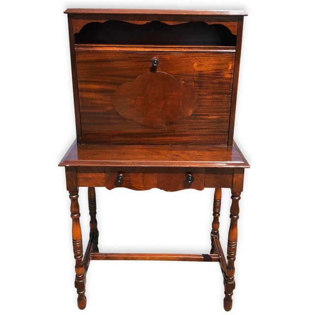 Antique Early American Maple Drop Front Secretary Desk Chairish