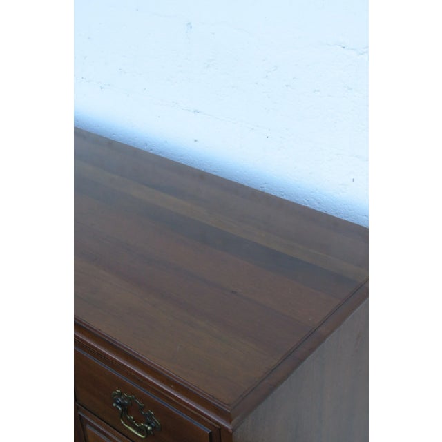 French Solid Cherry Server Sideboard Buffet Bathroom Vanity For Sale - Image 10 of 13