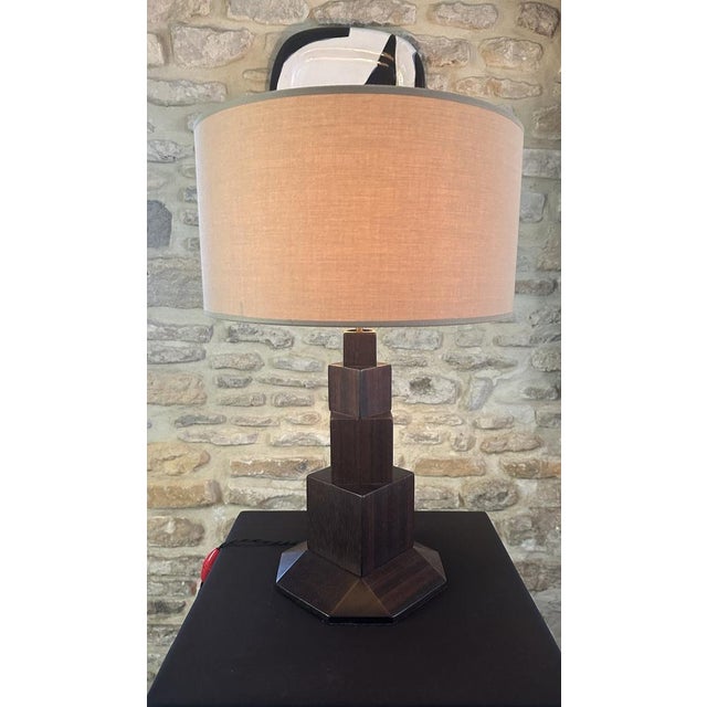 Vintage Art Deco Cubist Table Lamp, 1930 For Sale - Image 16 of 17