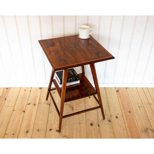 Antique Early 20th Century Edwardian Rosewood Side Table, 1900s For Sale - Image 17 of 18