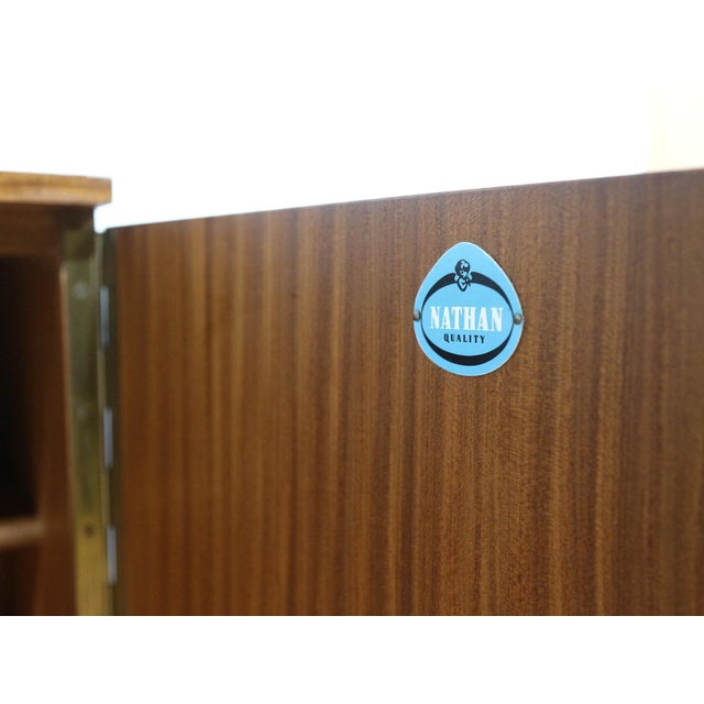 Brown Mid Century Modern Vintage Teak Credenza Sideboard by Nathan Danish Style For Sale - Image 8 of 15