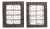 Wood Carved Two Sculptural Panels ‘Window’ With Metal Animals & Figures For Sale