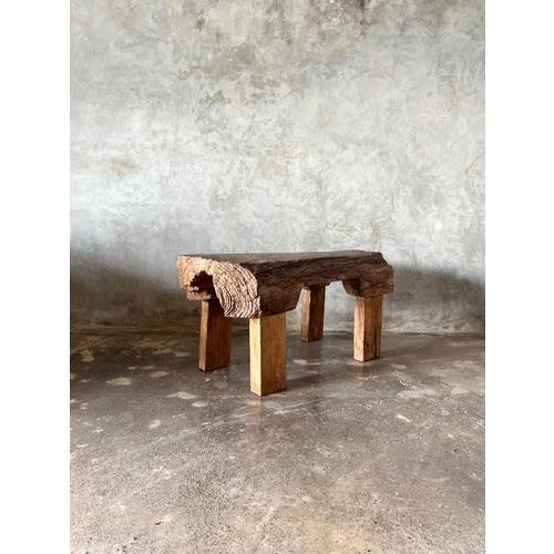 Brutalist Bench in Blond Asian Teak For Sale - Image 17 of 18