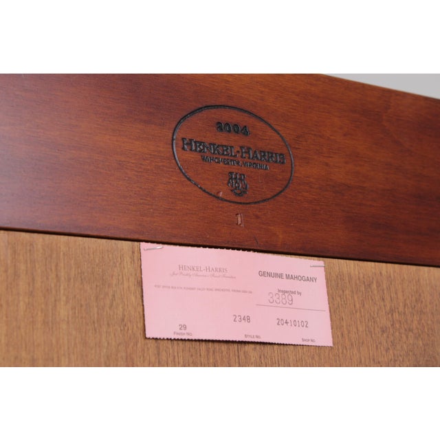 Henkel Harris Mahogany Chippendale Style Display Cabinet For Sale - Image 13 of 13
