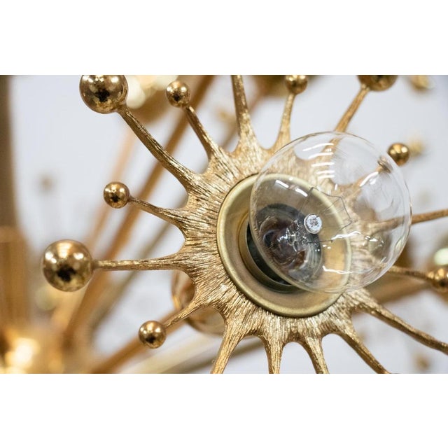 1960s Starburst Pistil Dandelion Ball Pendant Light from Palwa, 1960s For Sale - Image 5 of 13