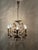 Hollywood Regency Crystal 6-Arm Chandelier with Hand-Painted Rose Details from Palwa, 1950s For Sale - Image 18 of 18