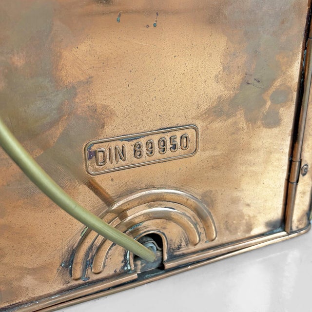 Mid-Century Modern German Naval Navigation Lantern in Copper with Fresnel Lens, 1950s For Sale - Image 14 of 15