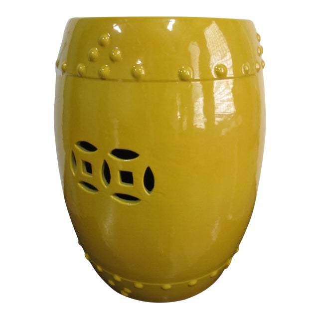 Chinese Sunshine Yellow Ceramic Garden Stool Chairish