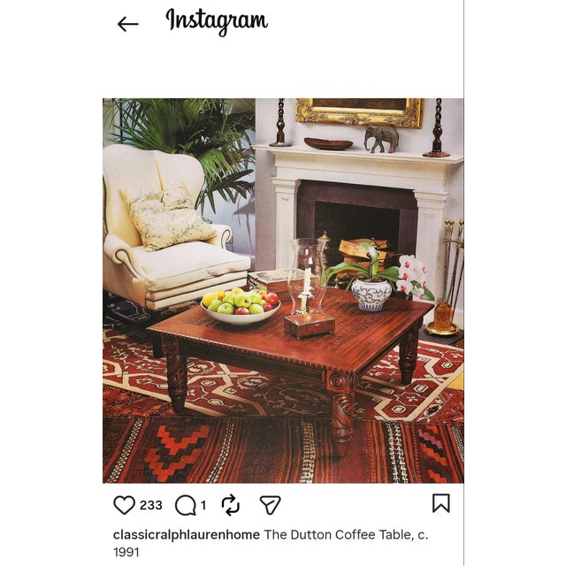 Vintage Ralph Lauren Dutton Safari Cocktail Coffee Table For Sale - Image 16 of 18