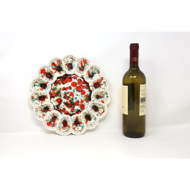 1960s Vintage Mid-Century Egg Serving Platter For Sale - Image 5 of 5