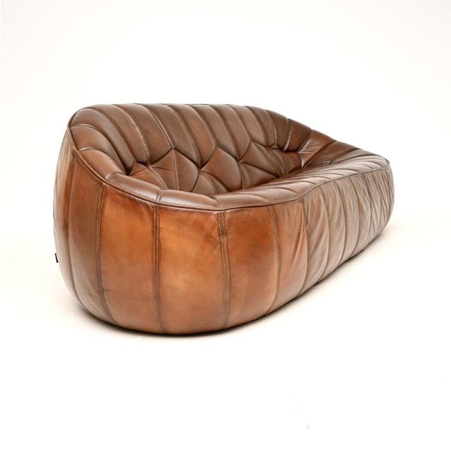 Vintage Moroccan Ottoman Sofa in Leather by Noé Duchaufour-Lawrance for Ligne Roset, 1990 For Sale - Image 6 of 18
