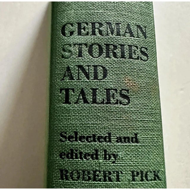 1950s Vintage 1954 Green German Stories and Tales Hardcover Book 1st Edition For Sale - Image 5 of 12