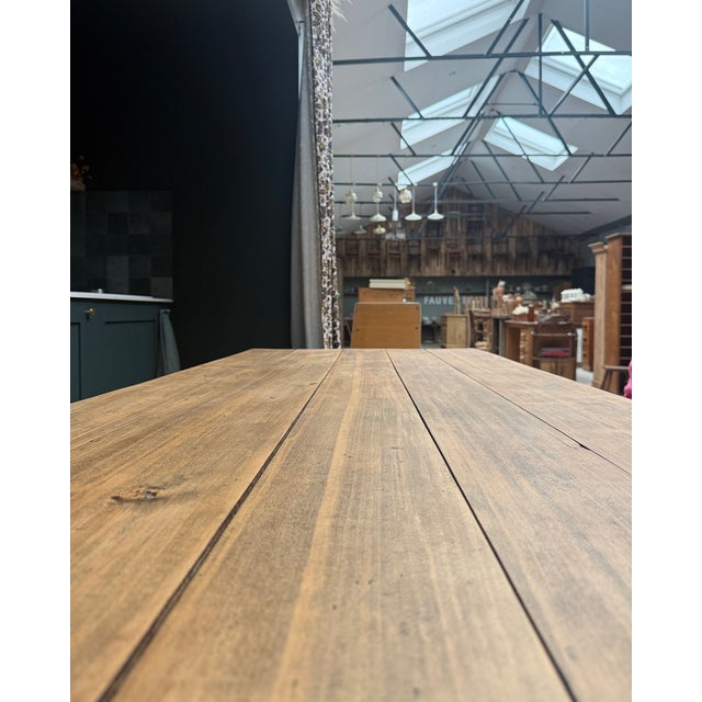 Vintage Farmhouse Dining Table, 1940s For Sale - Image 9 of 14