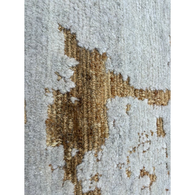 Rh Lakshmi Wool Rug – 10' × 14' Cream / Bronze | Hand-Knotted Himalayan Wool & Jute | Made in Nepal For Sale - Image 15 of 18