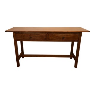 Custom-Made Cherry Console Table For Sale