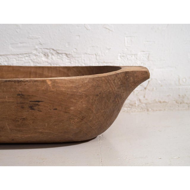 Antique Carved Wooden Bow For Sale - Image 5 of 8