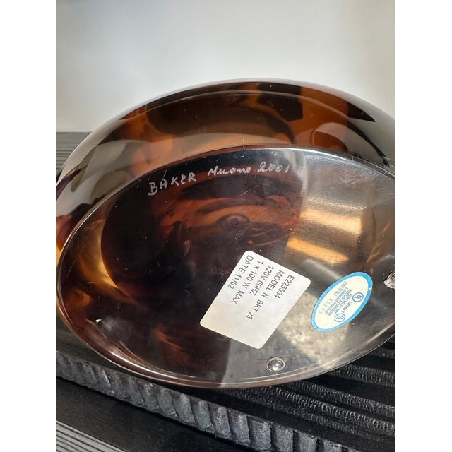 Italian Italian Baker Furniture Sommerso Glass Table Lamp For Sale - Image 3 of 7