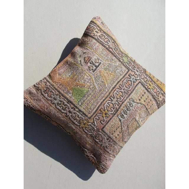 Textile Kilim Rug Pillow For Sale - Image 7 of 11