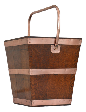 Victorian Oak Coal Bucket, 1870s