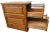 1980s Vintage Tiger Oak File Cabinet Two Drawers One Locks Paneled Sides Legal Size For Sale - Image 5 of 11