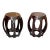 Pair of Vintage Chinese Chinoiserie Hardwood Garden Stools or PedestalS For Sale