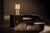 2020s NOIR Jman Lamp with Silk Shade For Sale - Image 5 of 7