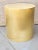 A striking vintage solid brass drum table with a beautifully substantial, minimalist form. Constructed from heavy 1/8-inch...