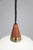 Mid-Century Modern Danish Glass Pendant Lamps with Teak Top, 1960s, Set of 3 For Sale - Image 6 of 11