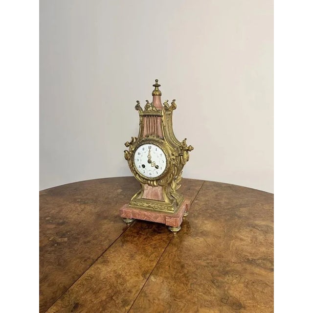 Victorian French Mantle Clock, 1880s For Sale - Image 10 of 11