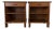 Mid Century Danish Modern Teak Nightstands With Drawer & Open Shelf – A Pair For Sale