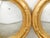 Wood Pair of English Giltwood 1940s Round Convex Mirrors with Carved Oak Leaves For Sale - Image 7 of 11