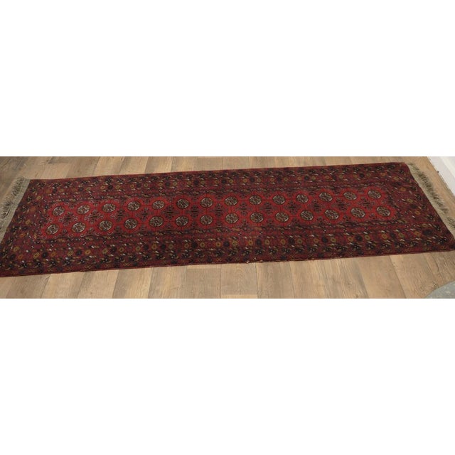 Vintage Wool Runner Rug, 1930s For Sale - Image 6 of 7