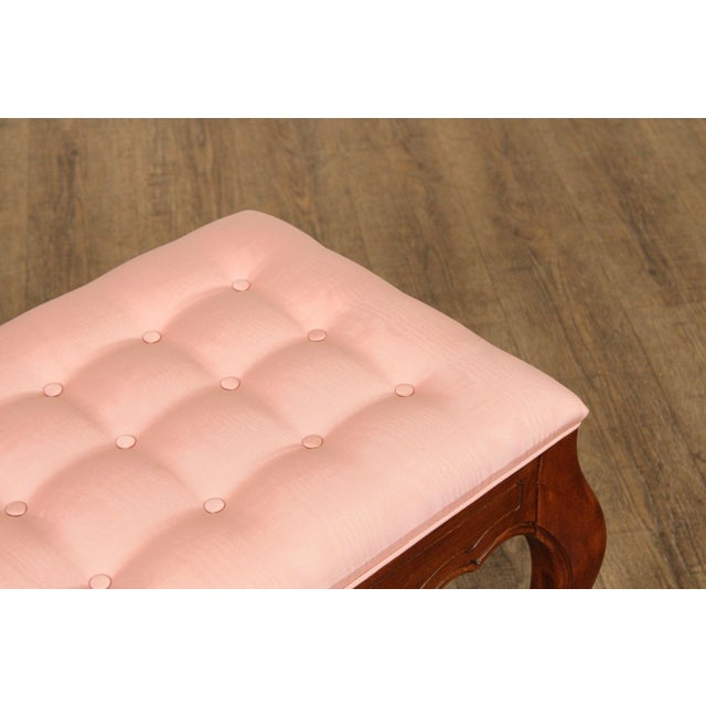 Late 20th Century Ethan Allen French Country Style Pair of Benches For Sale - Image 5 of 12