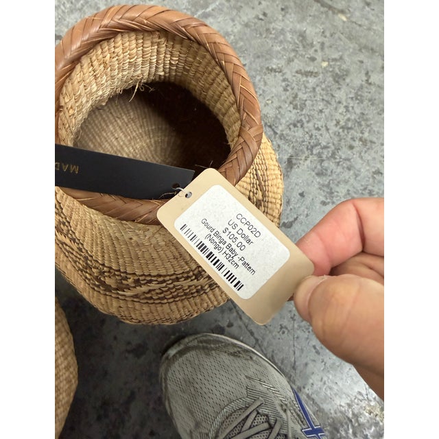 Singita Binga Nongo Natural Woven Gourd Baskets, Set of Three For Sale - Image 11 of 12