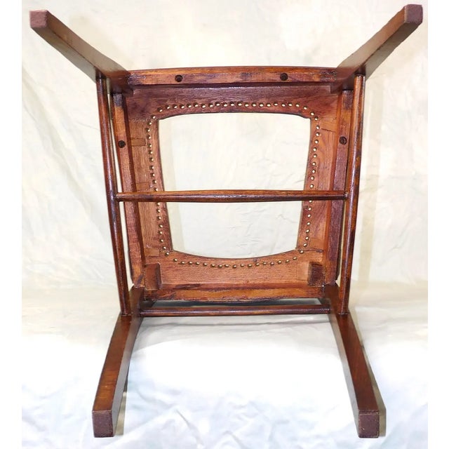 Antique Dunn & Salisbury Keene, Nh - Tiger Oak Dining/Side Chairs Pair ~ 1880s to Early 1900s Vintage For Sale - Image 17 of 17