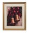 A striking, large-scale Christmas wall piece featuring a pair of warm bronze bells suspended from rich crimson red bows...