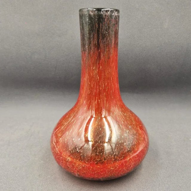 Vintage Orange Vase from WMF, 1940s For Sale - Image 3 of 8