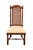 Rustic European High End Vintage Solid Oak Rustic European Dining Side Chair For Sale - Image 3 of 9