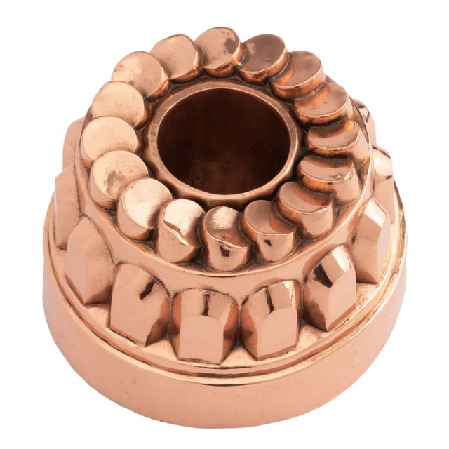 Copper English Copper “coin” Bundt Mold With Tin Lining, 1800's For Sale - Image 8 of 10