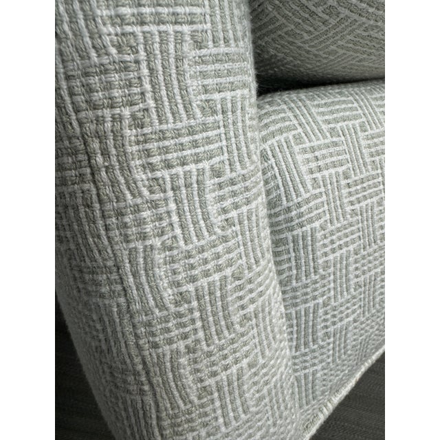 Off-white Custom HMS Furniture for Sunrise Home Arm Chair + Ottoman For Sale - Image 8 of 14