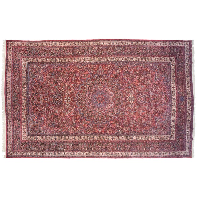 Vintage Fine Meshed Rug - 12' X 19'4" For Sale - Image 12 of 12