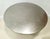 Contemporary Vintage Brushed Stainless Steel Round Pedestal Dining Table For Sale - Image 3 of 12
