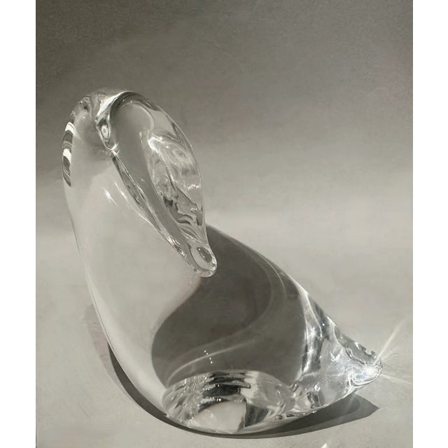 Graceful Steuben goose. Perfect for your collection. Signed "Steuben" on the bottom. Designed by Lloyd Atkins 1975. Made...