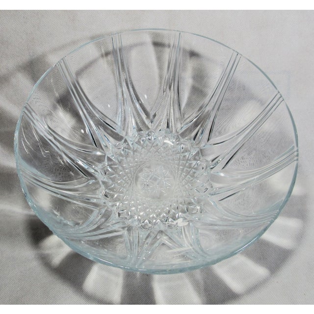 This is a sweet clear depression glass bowl from the mid 20th century by Anchor Hocking. It is called Oyster & Pearl...