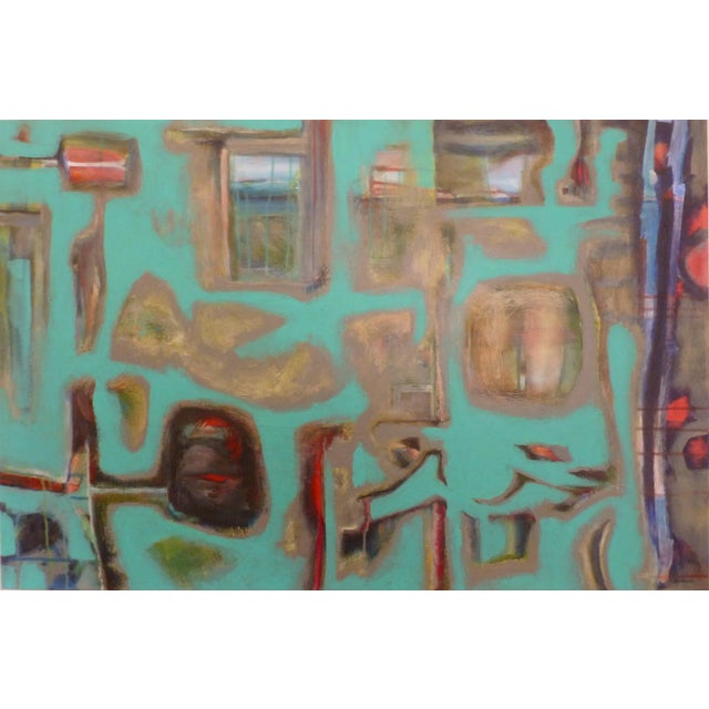 "Lots to See" Abstract Oil and Acrylic Painting by Scott Spencer For Sale