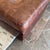 Restoration Hardware Maxwell Brompton Leather Ottoman, Cocoa For Sale - Image 9 of 12