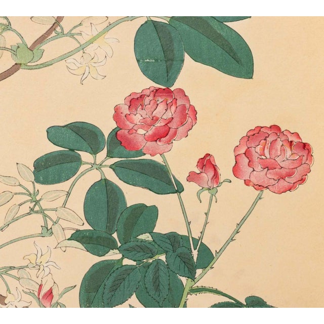 Japanese Japanese School Botanical Woodblock Prints, 3 For Sale - Image 3 of 17