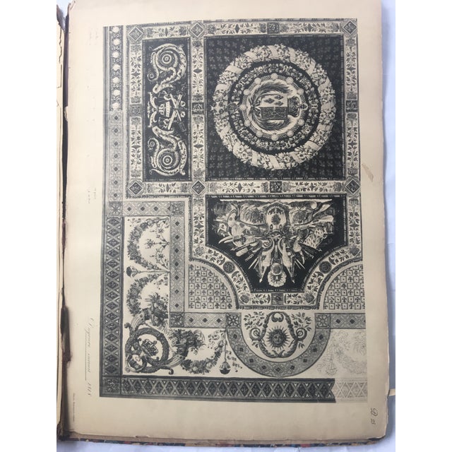 19th C. French Beaux Arts Tapestry Book Chairish